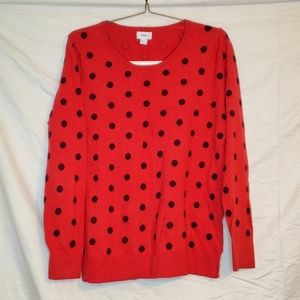 Old Navy polkadot sweater XL TALL